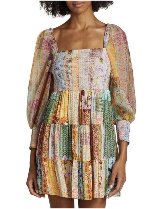 Alice + Olivia Dresses & Skirts - NWT Alice + Olivia Rowen Tiered Mini Dress NEW Large